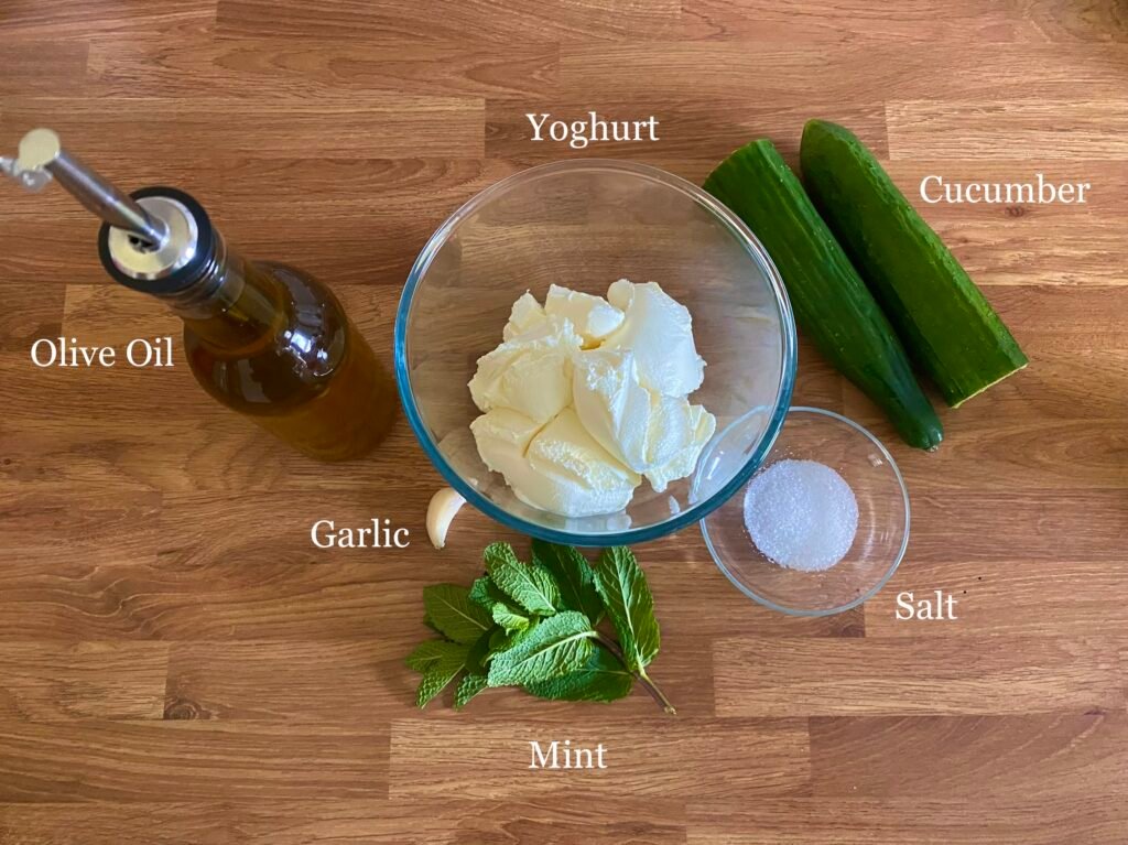 Authentic tzatziki recipe ingredients for how to make tzatziki sauce - a kid friendly recipe