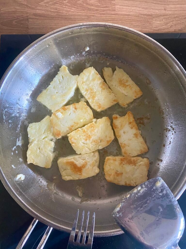 How to fry halloumi in a pan