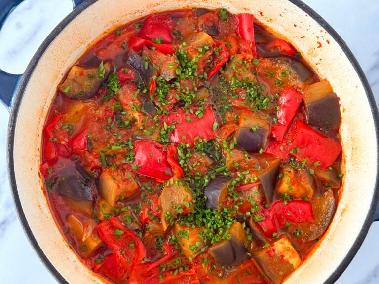 hearty one-pot lamb and aubergine/eggplant stew